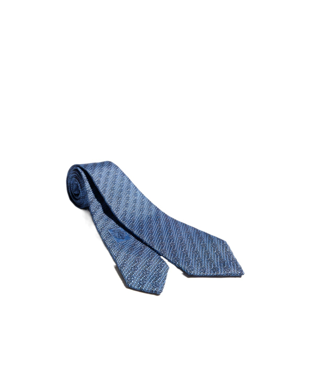 Gucci Gg Silk Jacquard Tie In Blue
