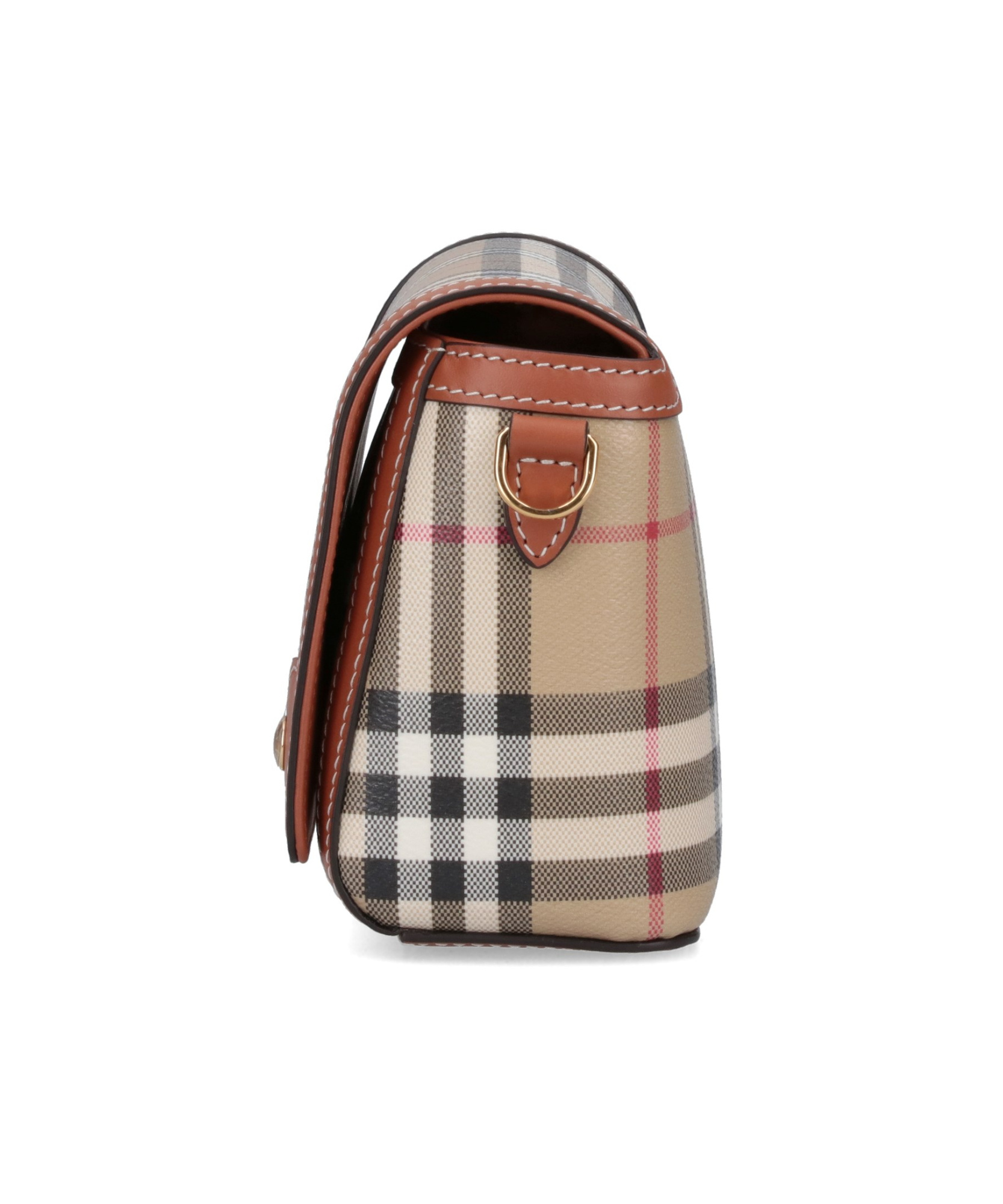Burberry 'shoulder Bag With Check Pattern Notes In Nude