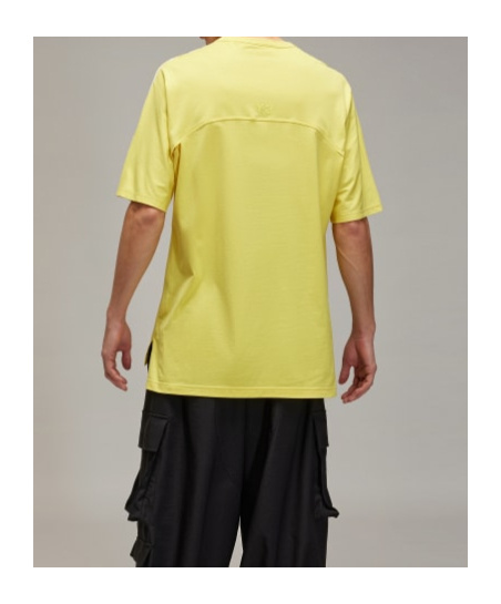 Y-3 Three-stripe Short-sleeved T-shirt In Yellow