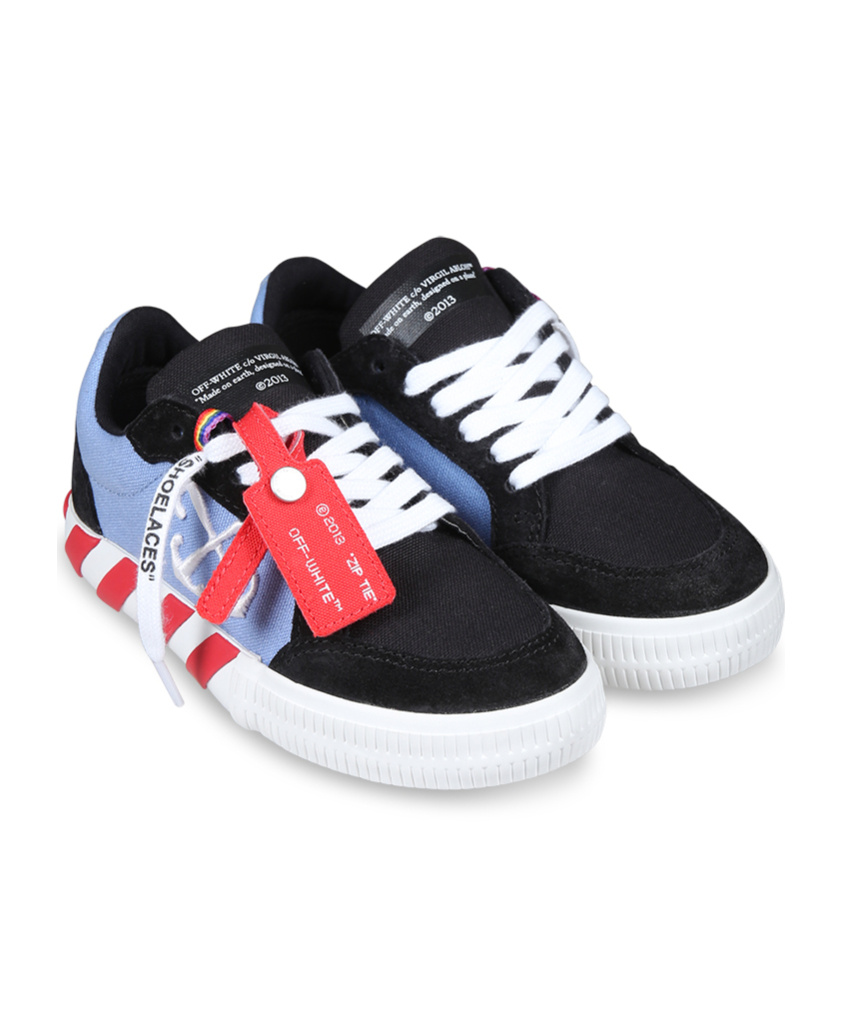 Shop Off-white Lacing Low-cut Canvas Shoes In White