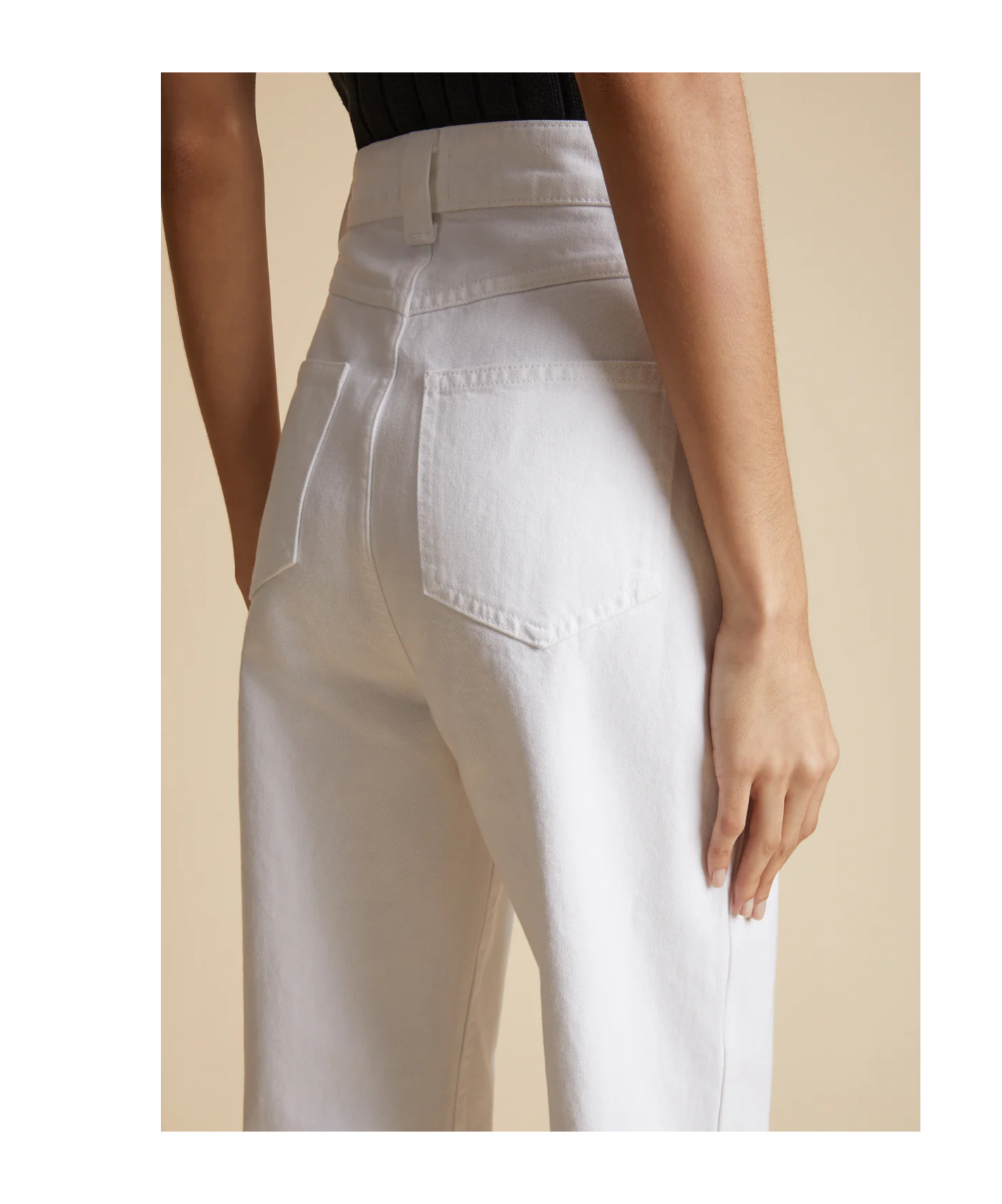 Khaite Shalbi High-rise Straight-leg Ankle Jeans In White