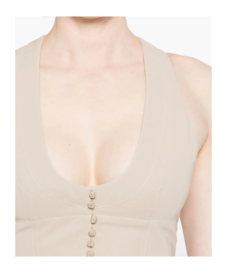 Philosophy Di Lorenzo Serafini Button Cropped Vest