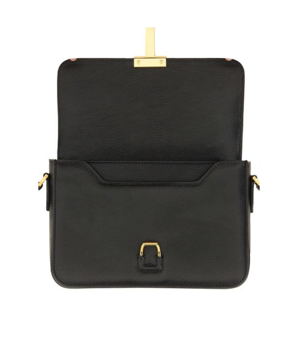 Tom Ford T-lock Small Shoulder Bag In Black