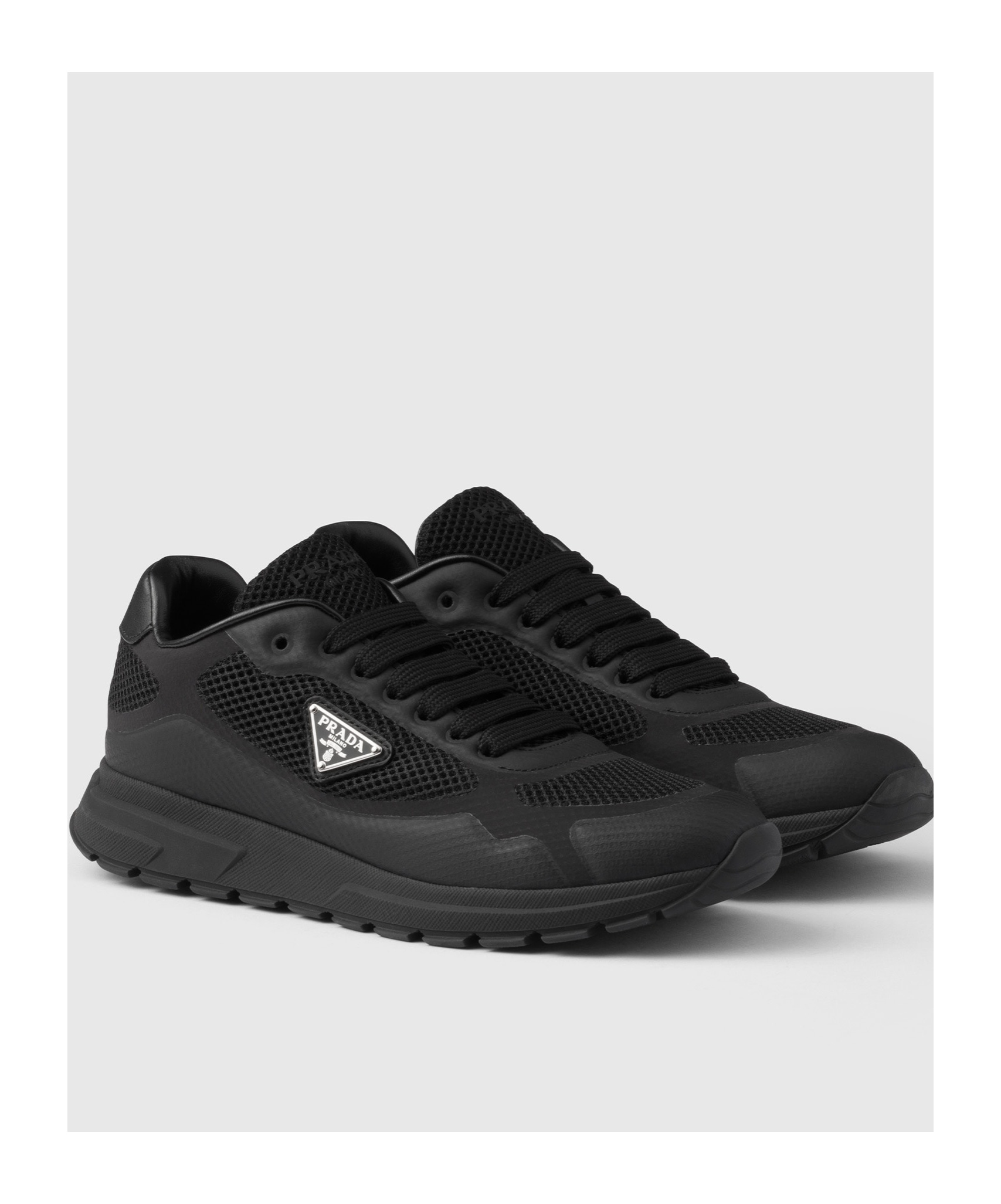 Prada Prax 2.0 Low-top Sneakers In Black