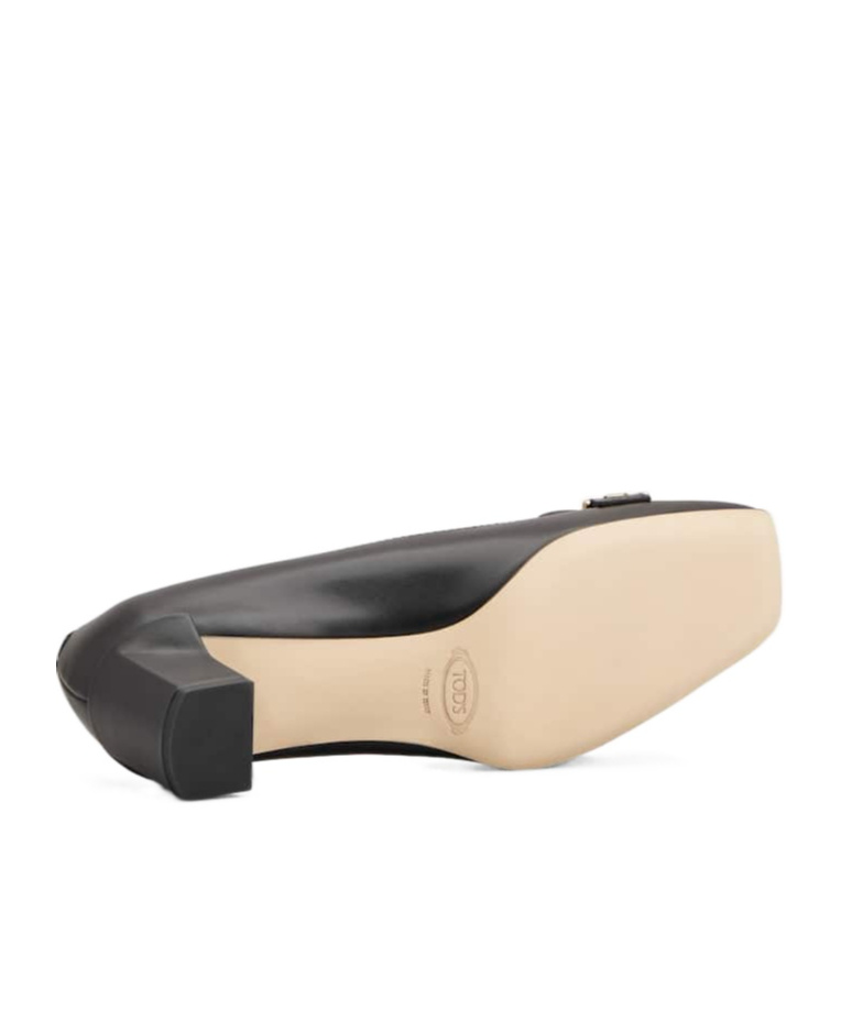 Tod's Square Toe High Heels In Black