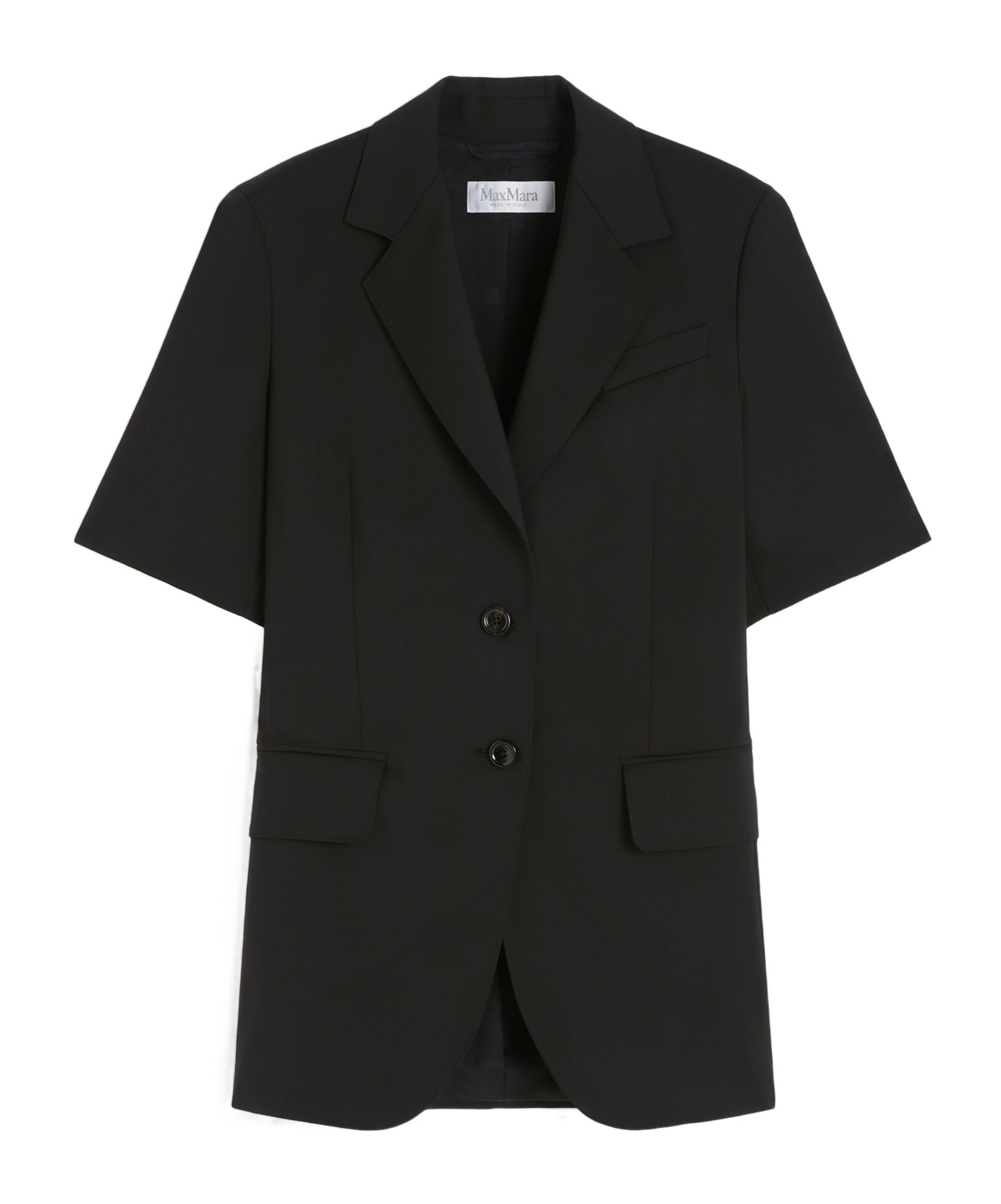 Max Mara Otuso Pure Wool Jacket In Black