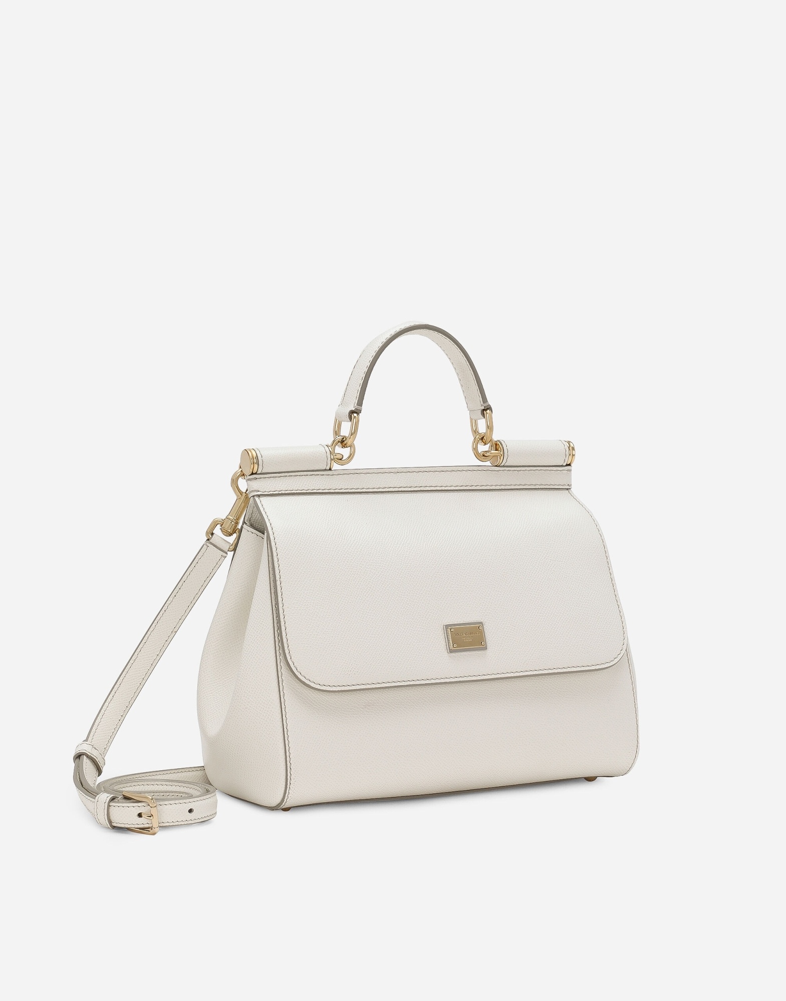 Dolce & Gabbana Large Sicily Tote Bag In White