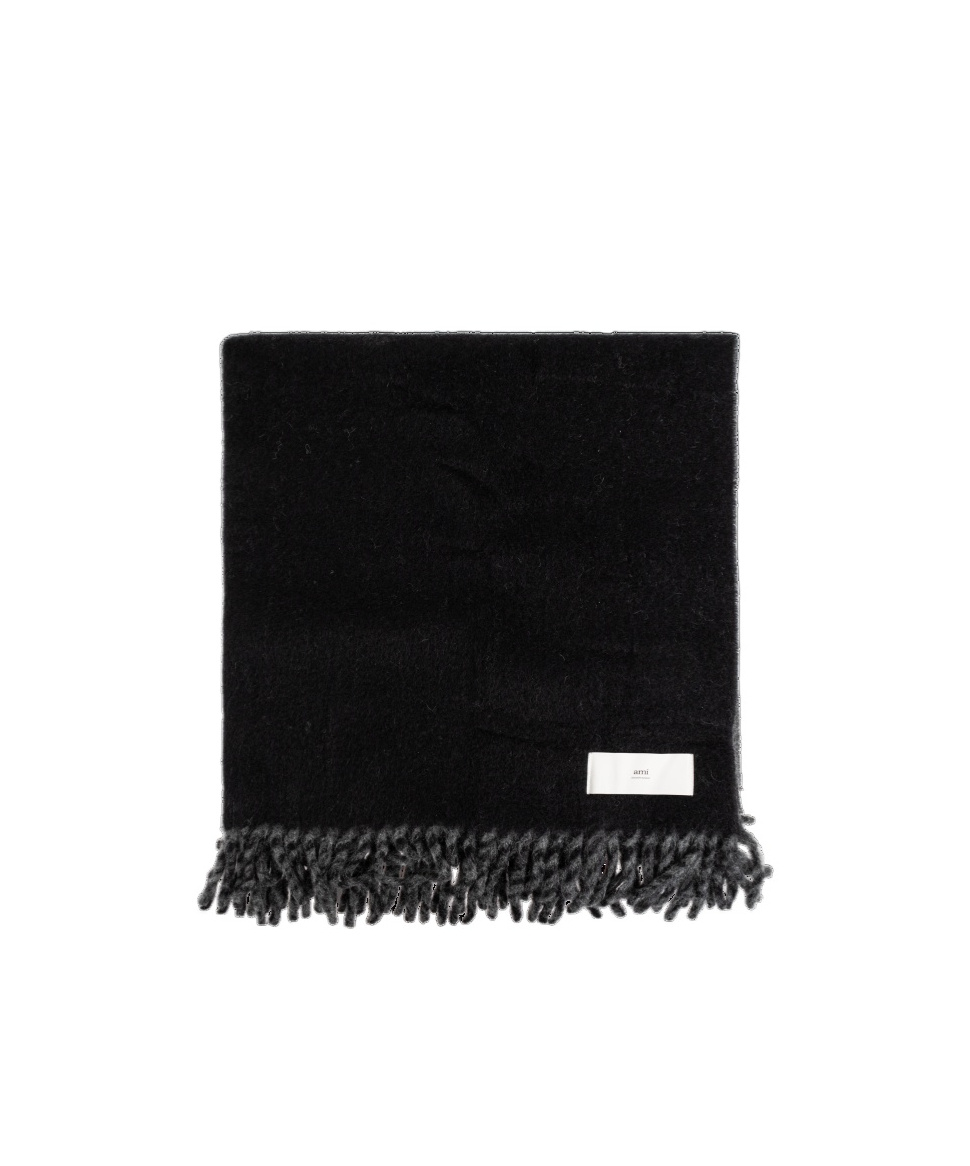 Ami Alexandre Mattiussi Logo Scarf In Black