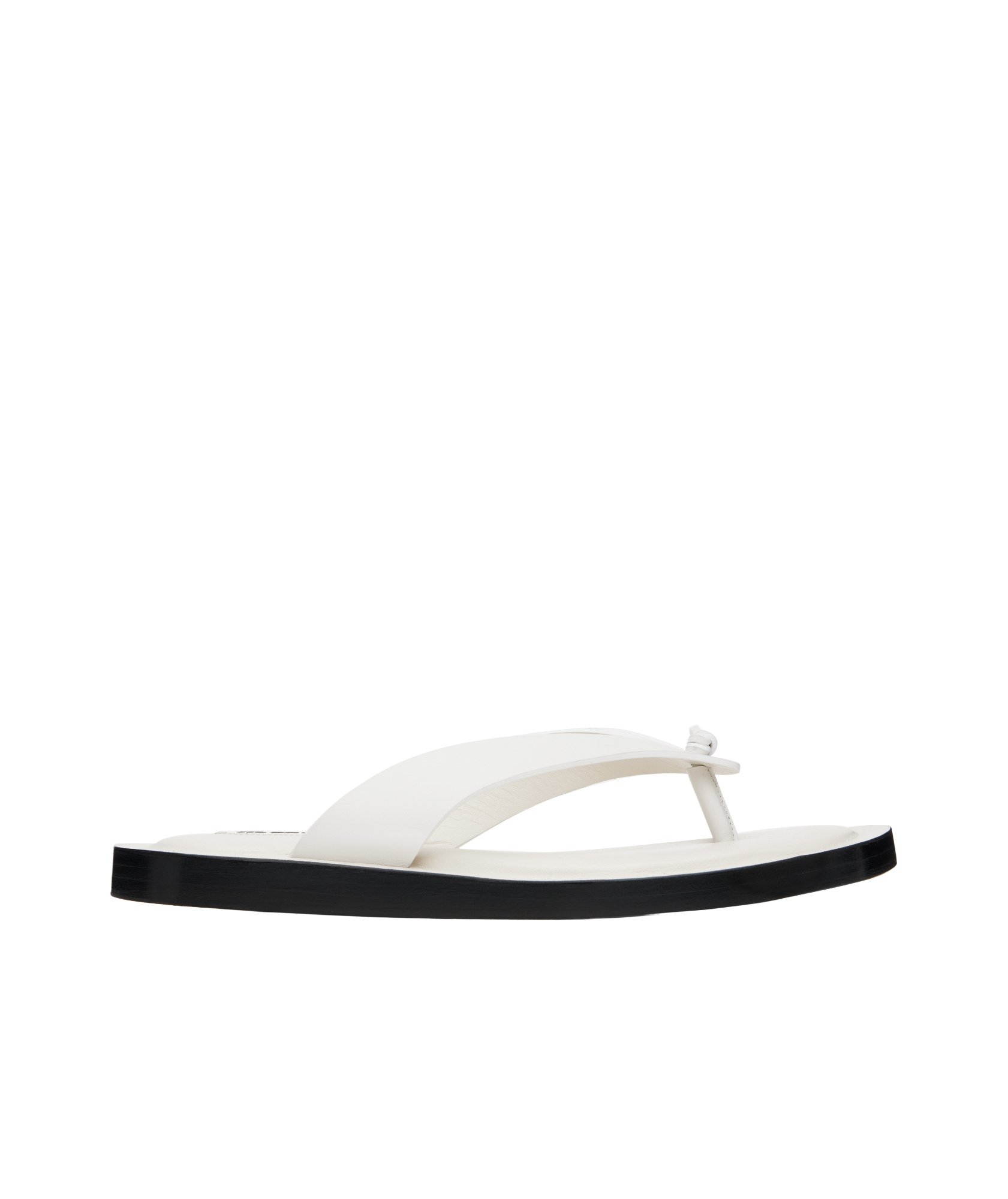 Jil Sander Flat Flip Flops In White