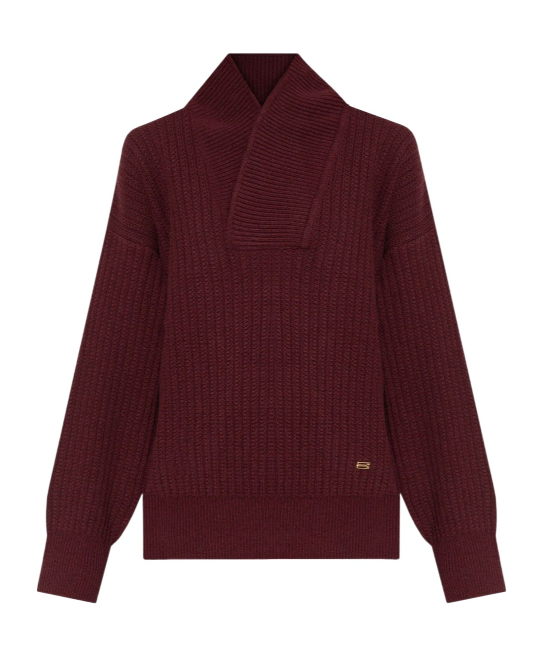 Victoria Beckham Shawl-collar Jumper In Brown