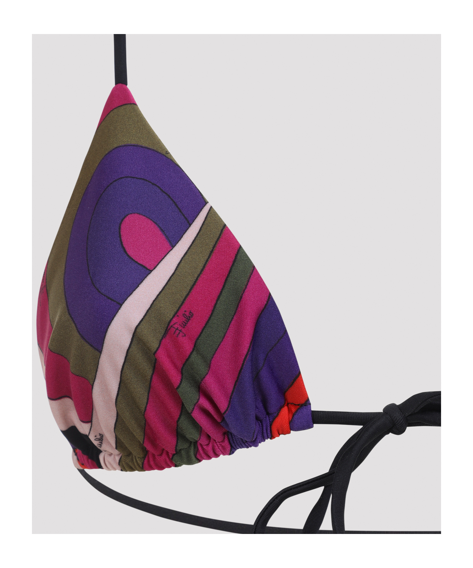 Pucci Triangle Top Adjustable Straps Bikini Set In Multi