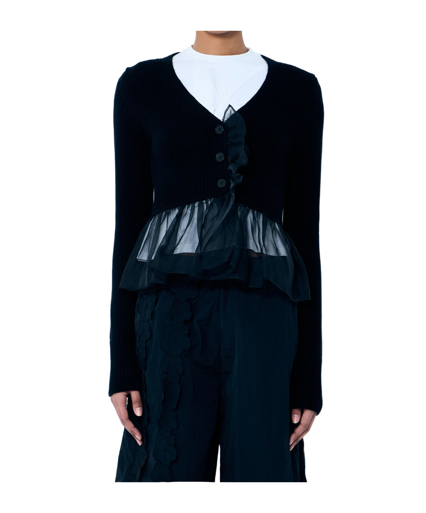 Cecilie Bahnsen Phlox Cardigan In Black