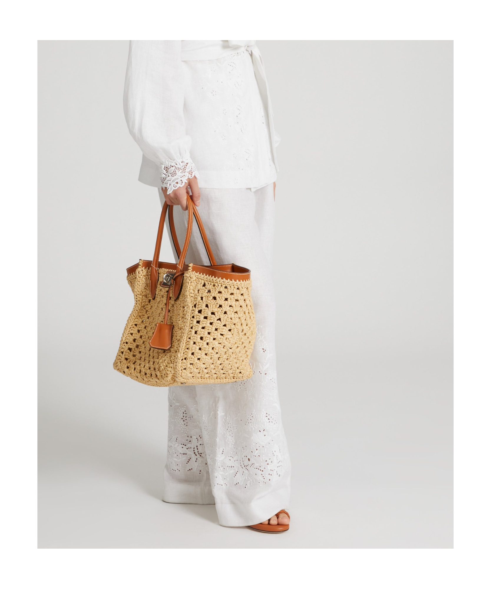 ERMANNO SCERVINO EMBROIDERED TROUSERS
