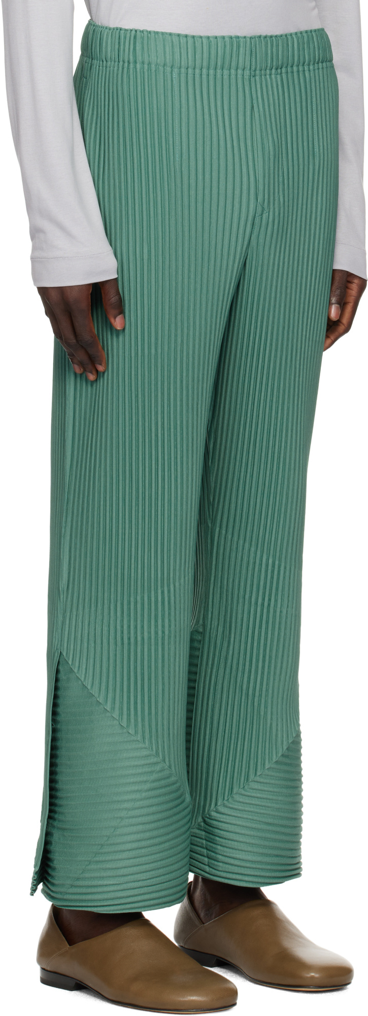 ISSEY MIYAKE PLEATED CASUAL PANTS