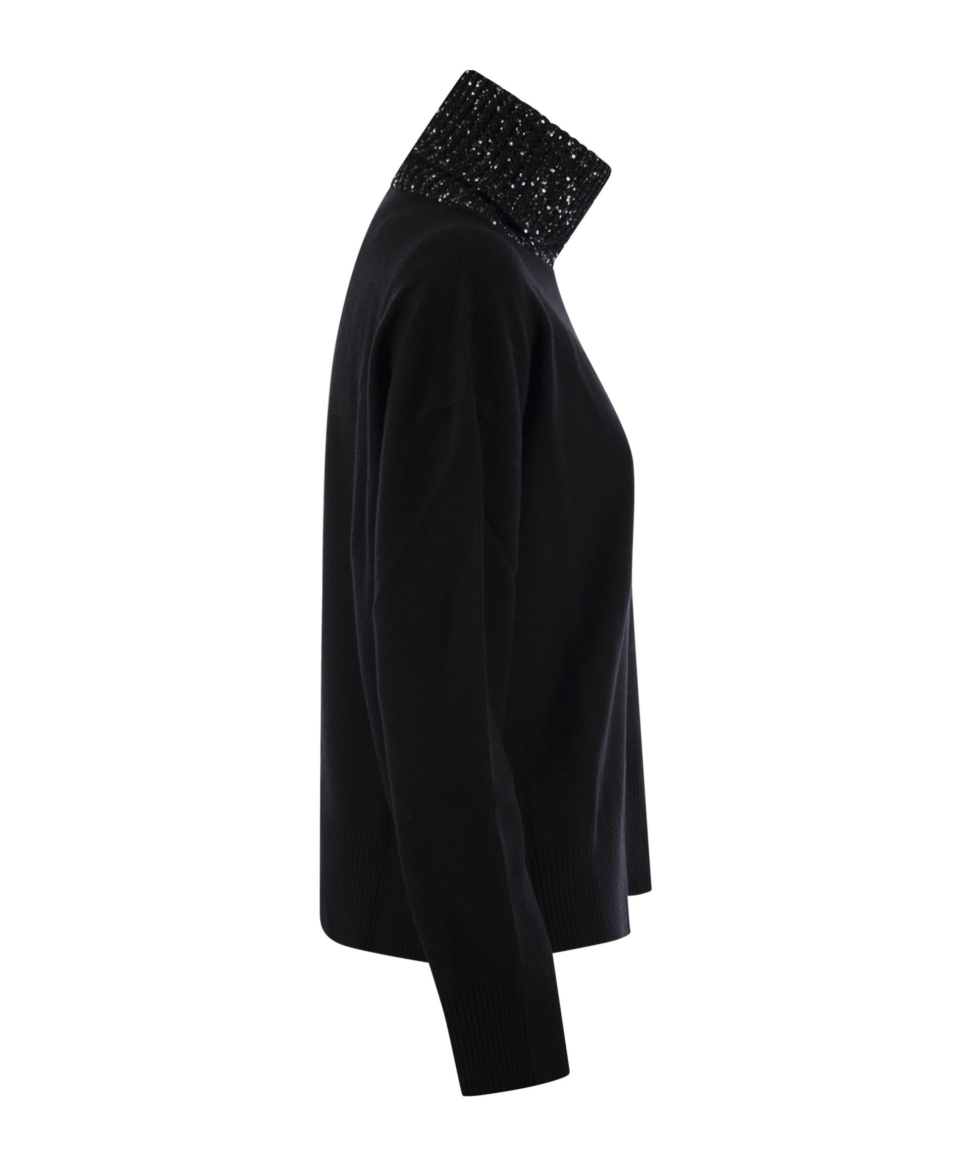 Fabiana Filippi Turtleneck Sweater In Black
