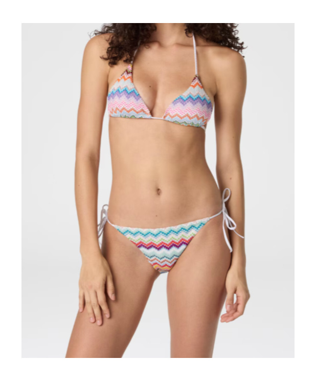Missoni Chevron-pattern Bikini In Multi