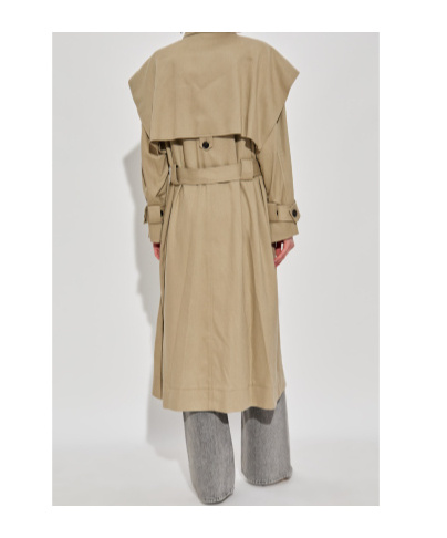 Iro Long-sleeved Coat In Brown