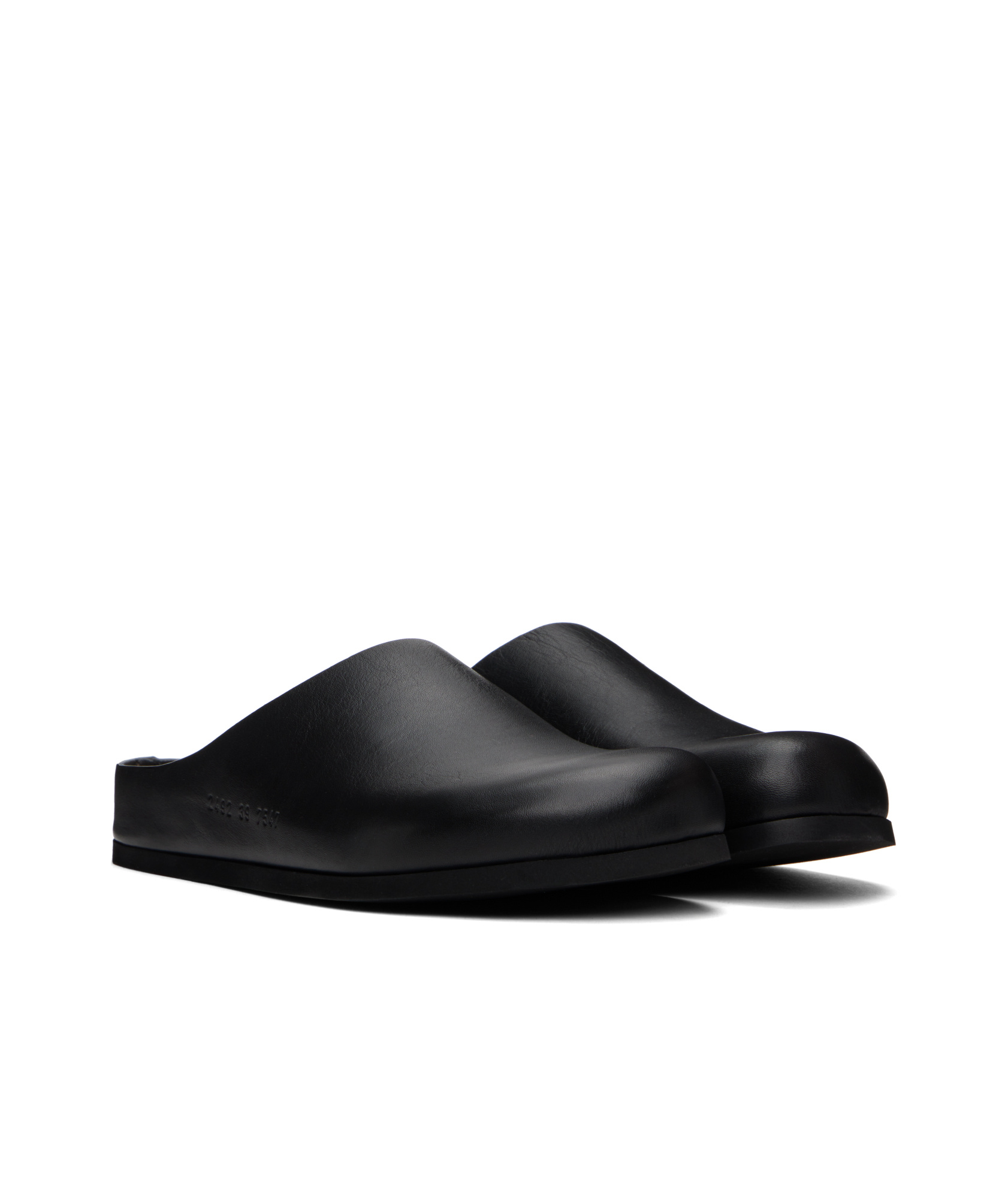 Common Projects Men's Leather Clogs In Black
