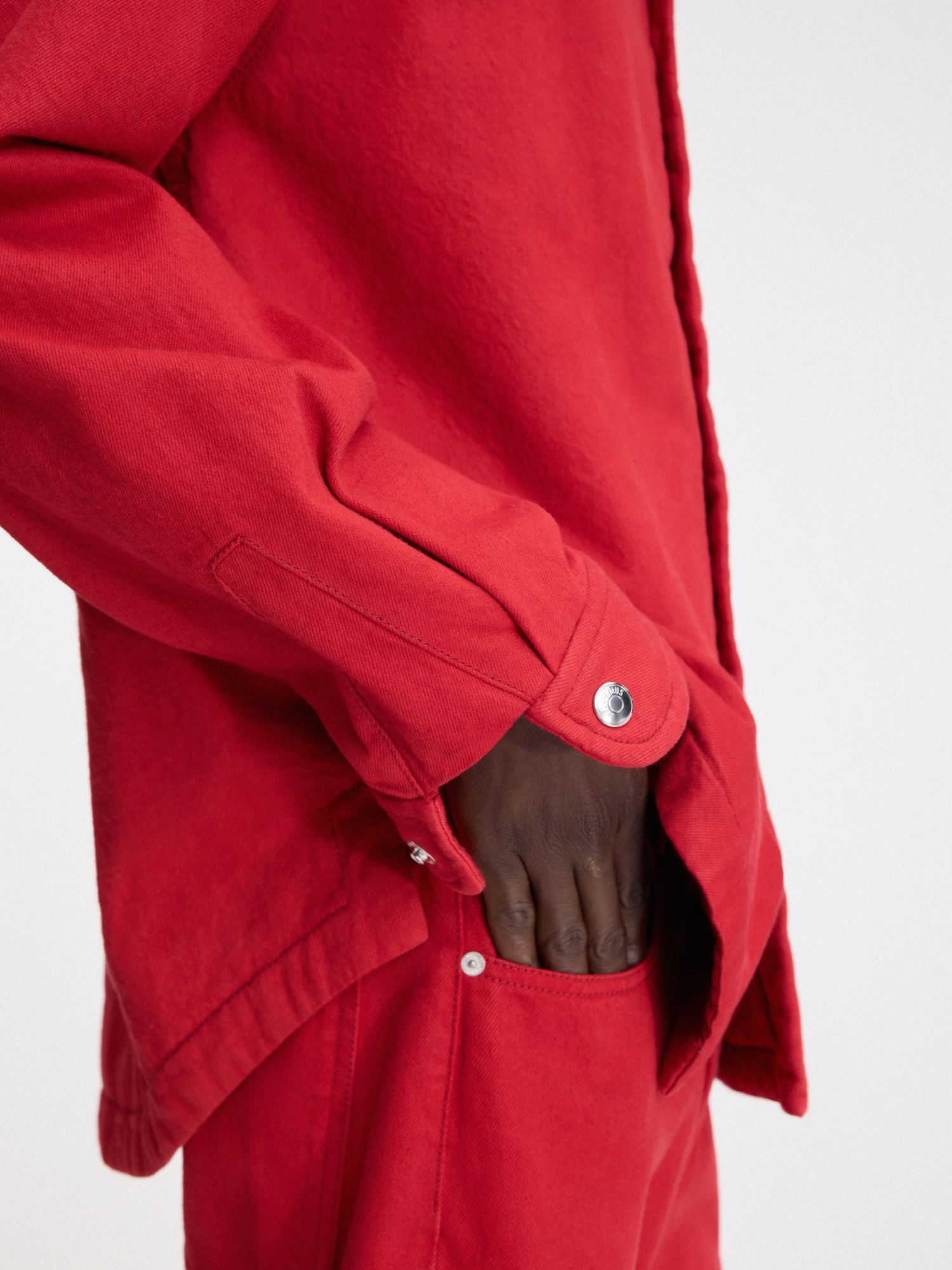 Jacquemus La Chemise Boulanger Shirt Jacket In Red