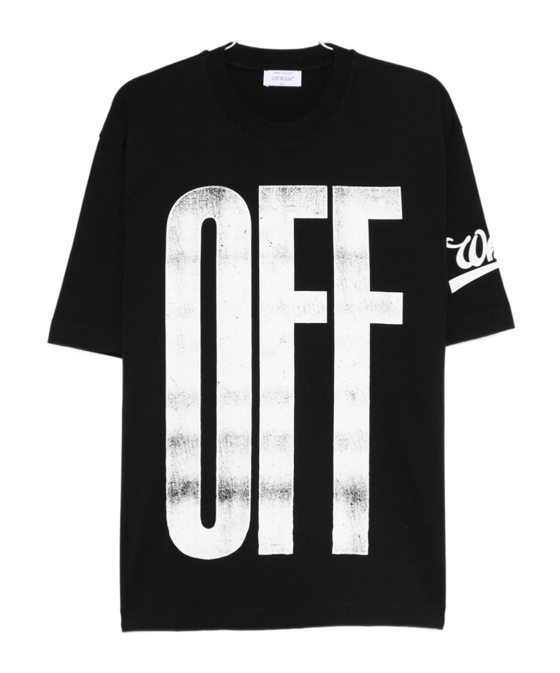 Off-white Graphic Skate Design Crewneck Short Sleeve T-shirt In Black