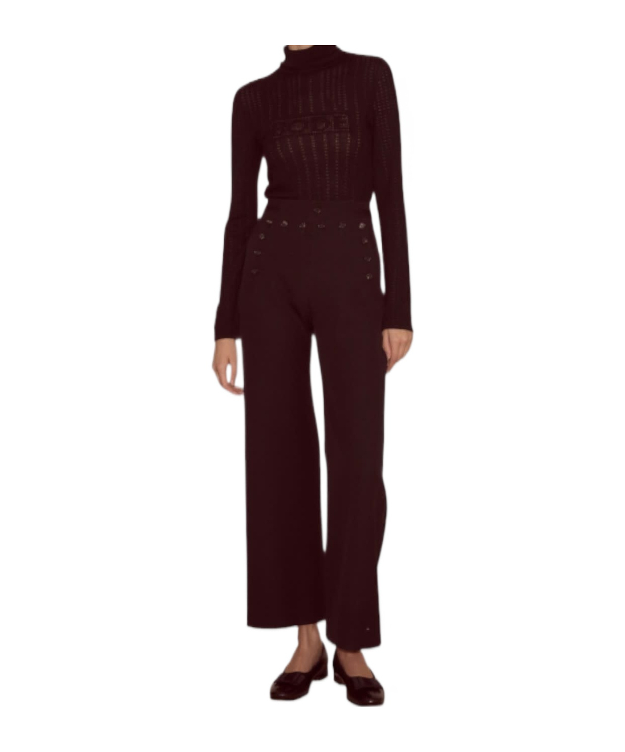 Bode Riding Twill Sailor Trousers In Brown