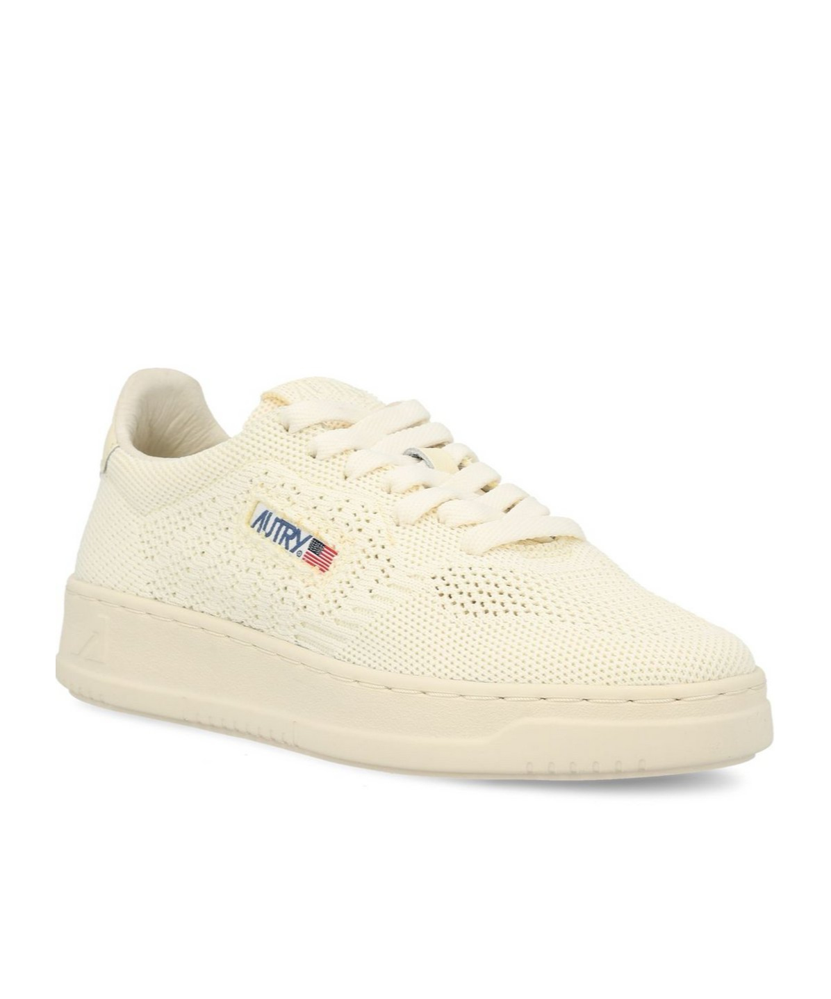 Autry Super Vintage Embossed Sneakers In White