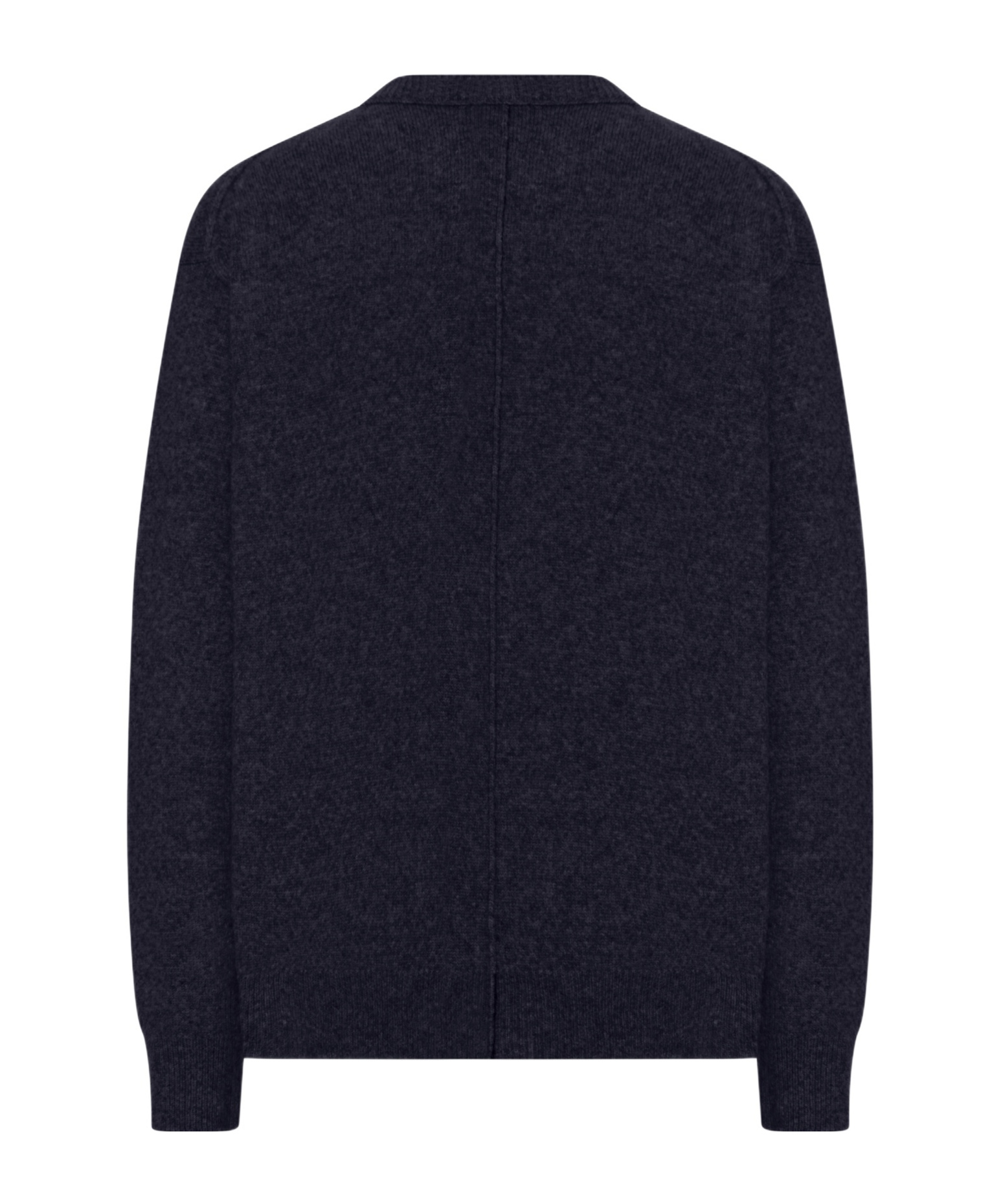 Roberto Collina Crew Neck Sweater In Melange Effect Wool In Black