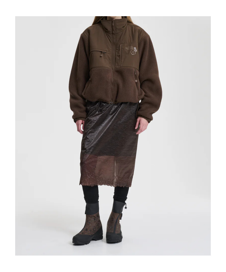 Cecilie Bahnsen The North Face X Lea 1995 Denali Fleece Jacket Jacket In Brown