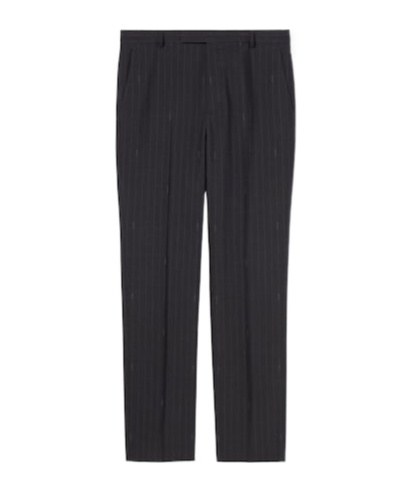 Gucci Houndstooth Wool Pant With Embroidery In Blue