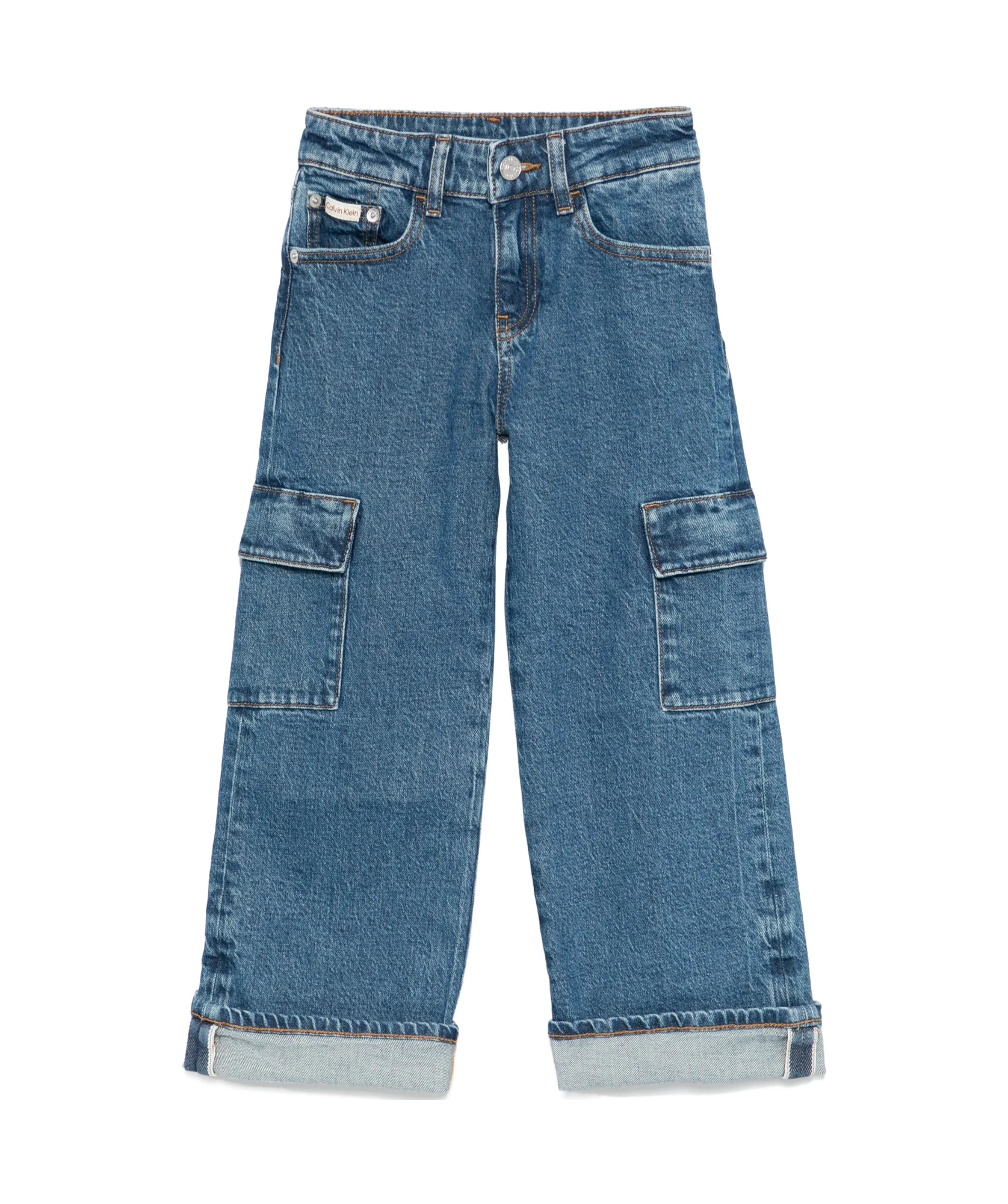 Calvin Klein Jeans Est.1978 Wide Leg Jeans In Blue