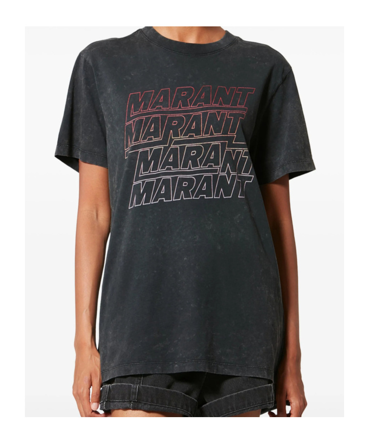 Isabel Marant Étoile Zoeline Printed Cotton Jersey T-shirt In Animal Print