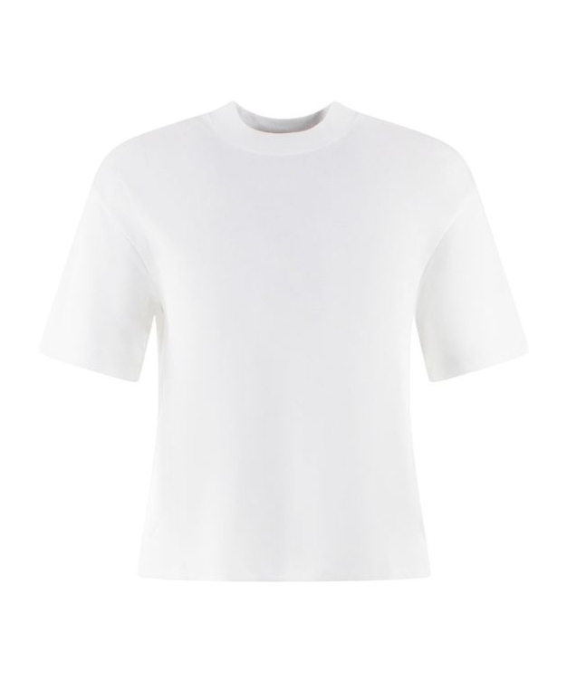 Theory Short-sleeved Crewneck T-shirt In White
