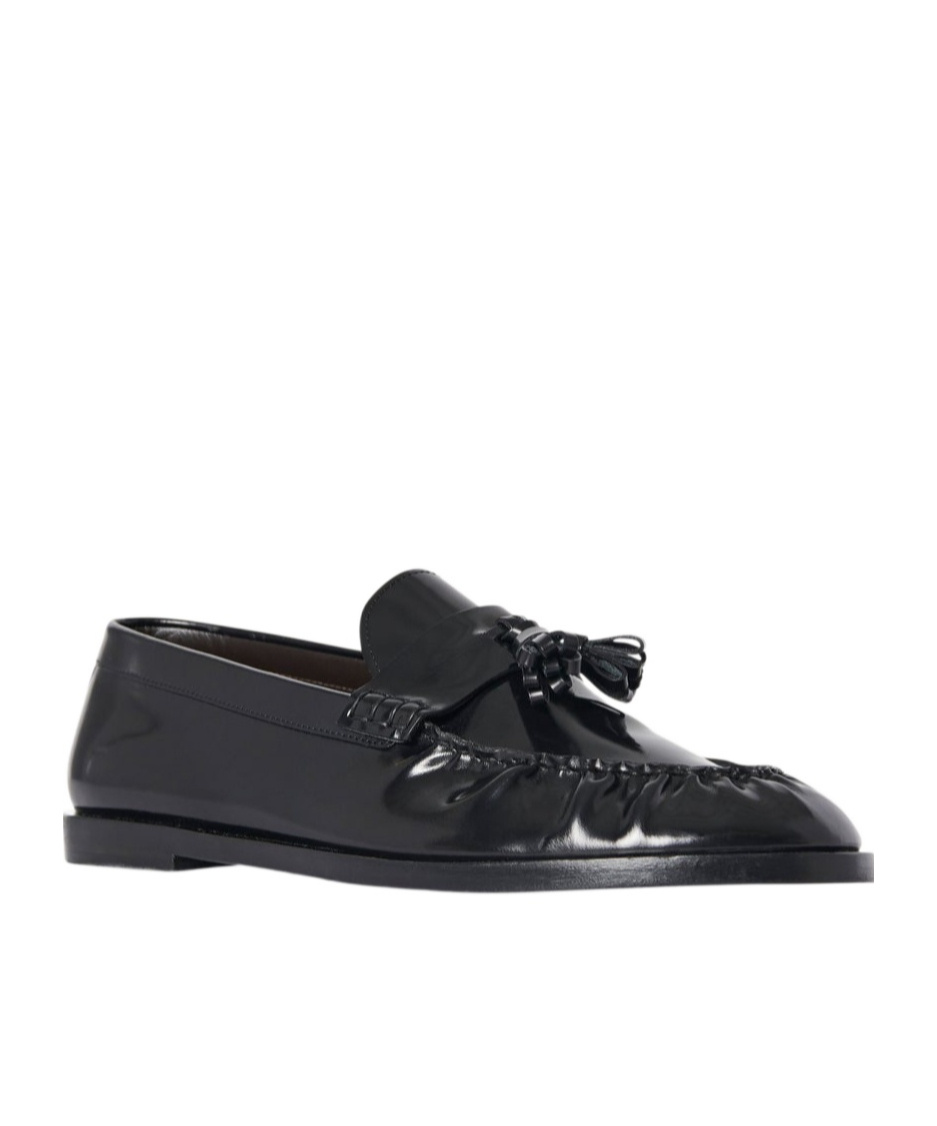 The Row Tassel-detailed Leather Loafers In Black