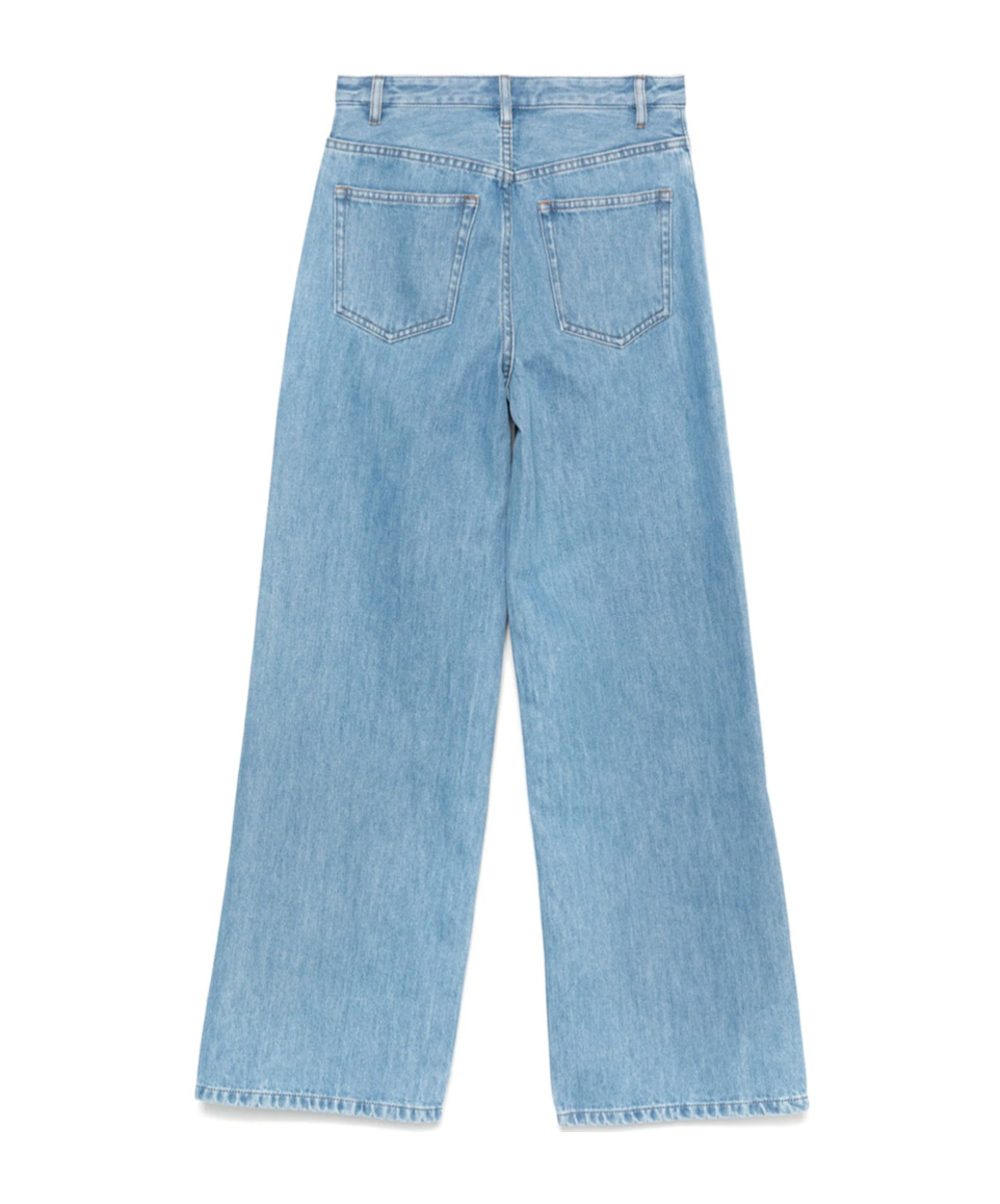 Apc Elisabeth Jeans Trousers Belt Loops In Blue