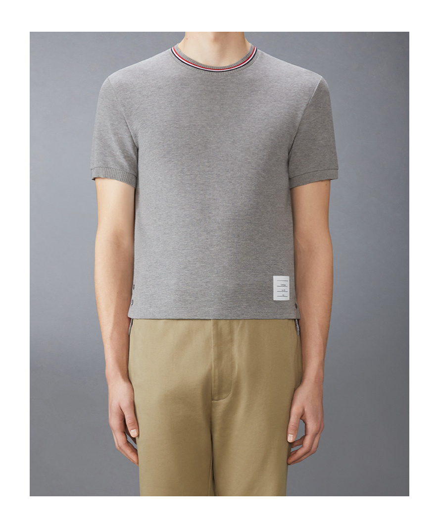 Thom Browne Wool Crew Neck T-shirt