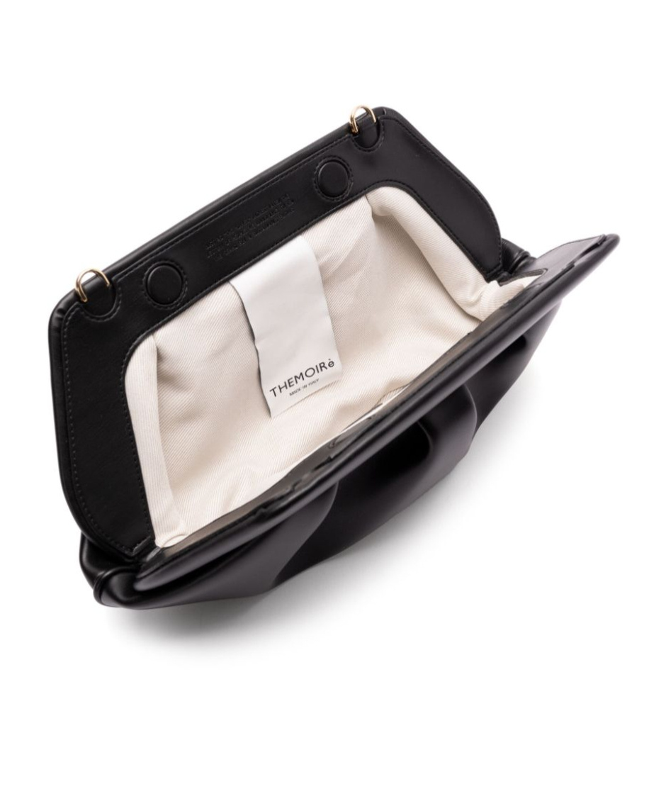 Themoirè Tia Clutch Bag In Black