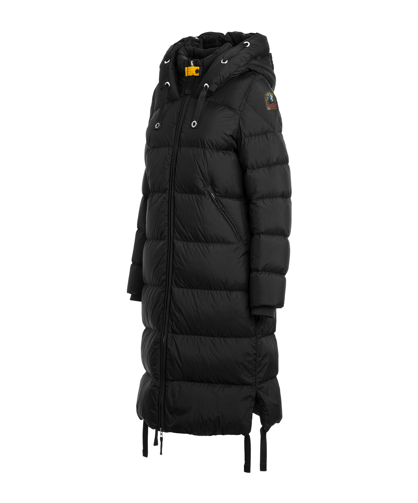 Parajumpers Long Quilted Zipper Cotton Suit In Black