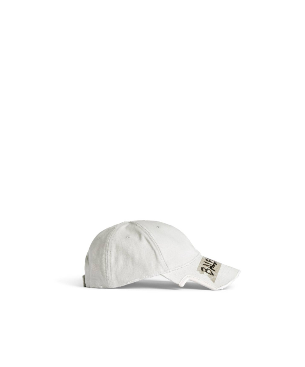 Balenciaga Men's Masking Tape Cap In Dirty White In White
