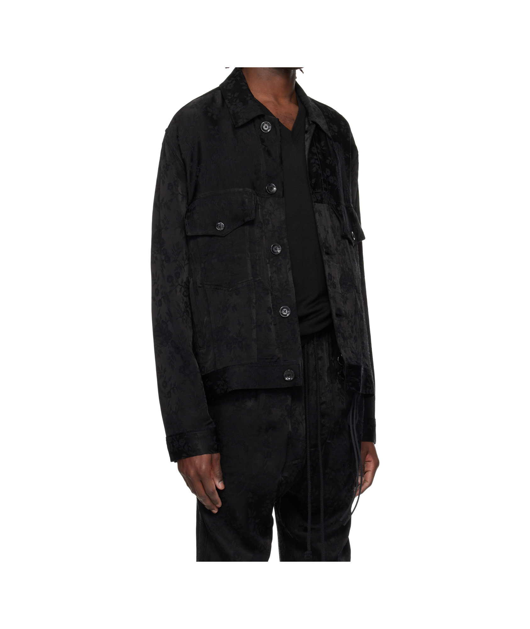 Song For The Mute Button Casual Jacket In Black