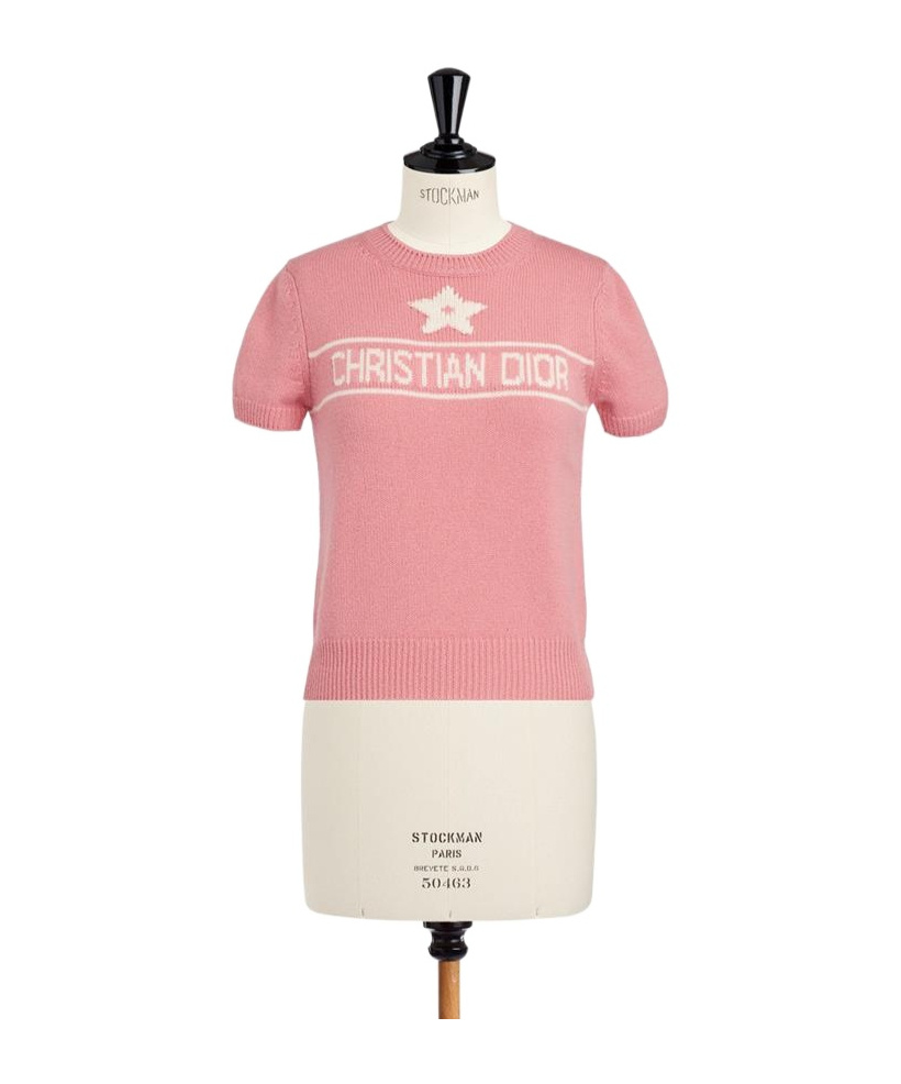 Dior Iviera Short-sleeved Sweater In Pink