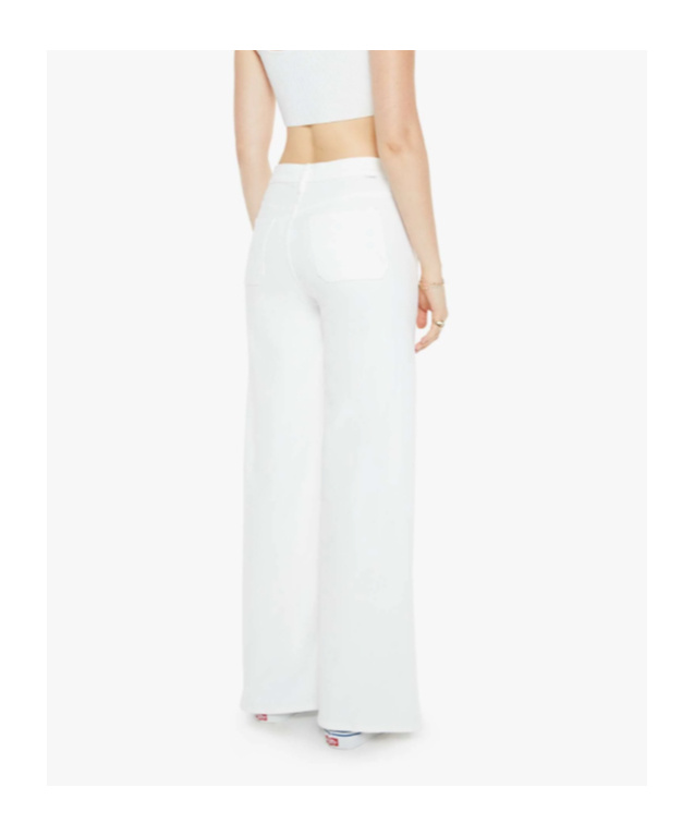 Mother Jeans The Dodger Sneak White In White