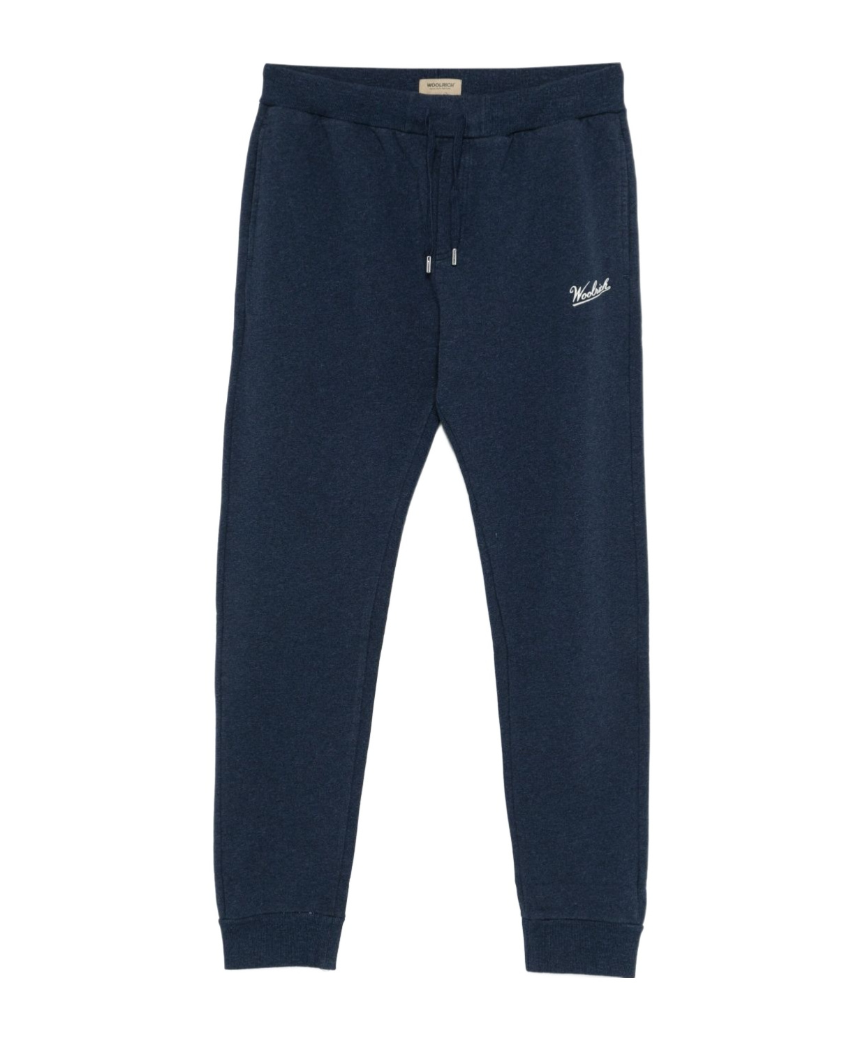 Woolrich Navy Blue Cotton Sport Trousers In Black