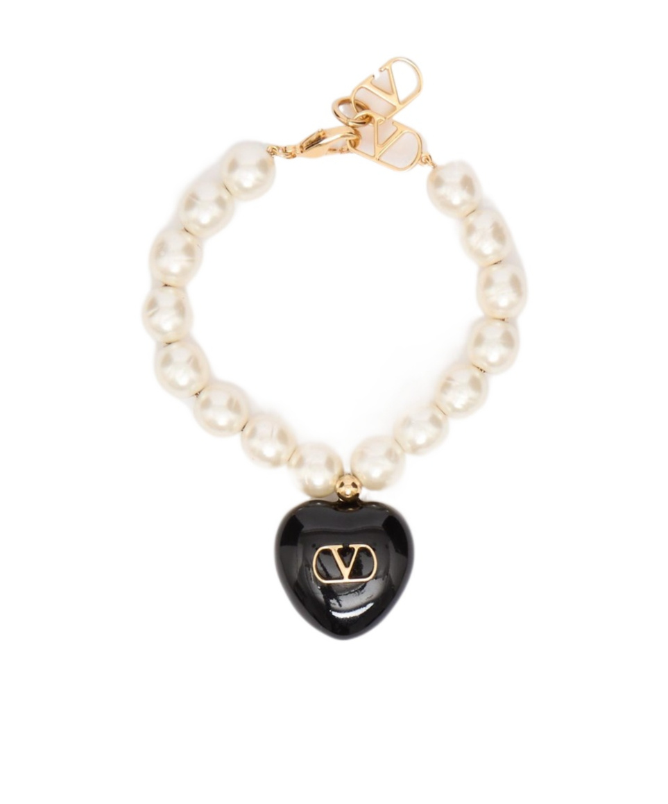 Valentino Logo Bracelet In Yellow