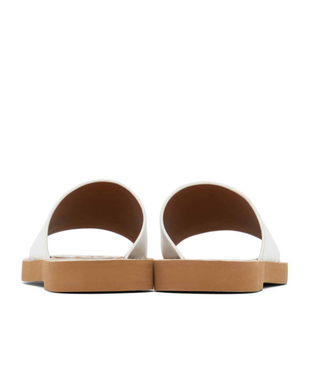 Shop See By Chloé Essie Slide Open-toed Slippers In White