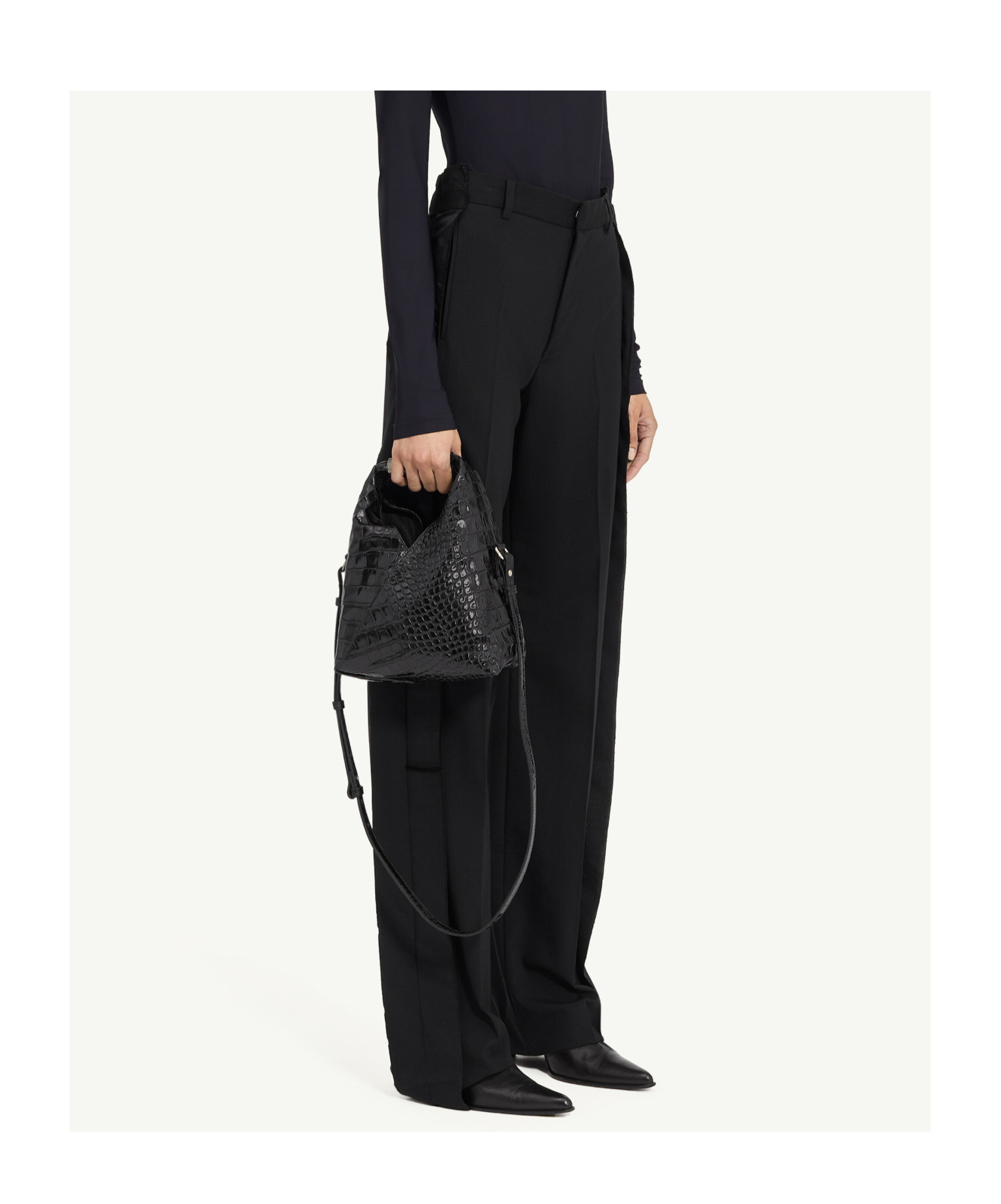 Mm6 Maison Margiela Tailored Wool Trousers In Black