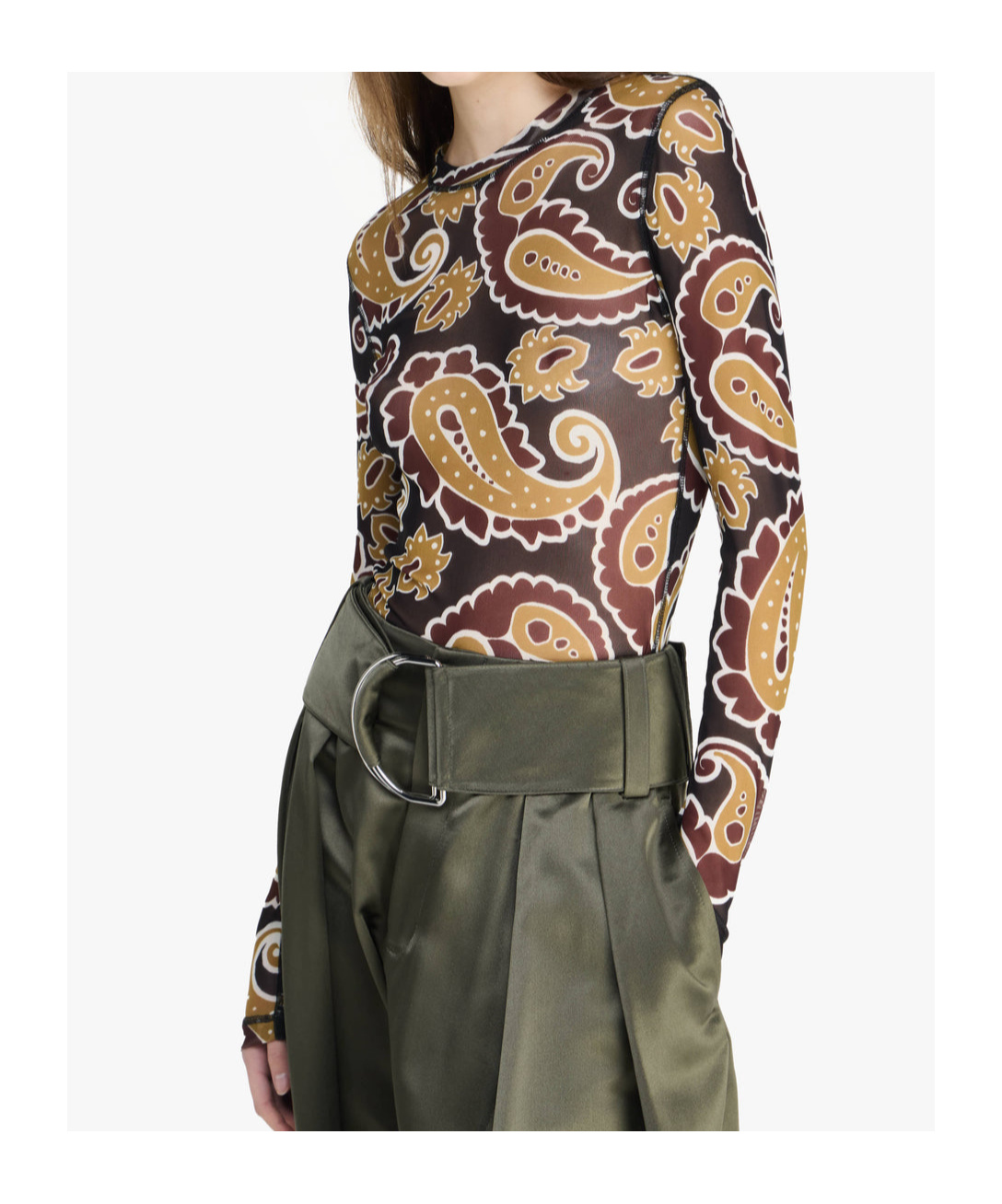 Jw Anderson J. W.anderson Long Sleeve Underpinning By J. W.anderson In Reddish Brown