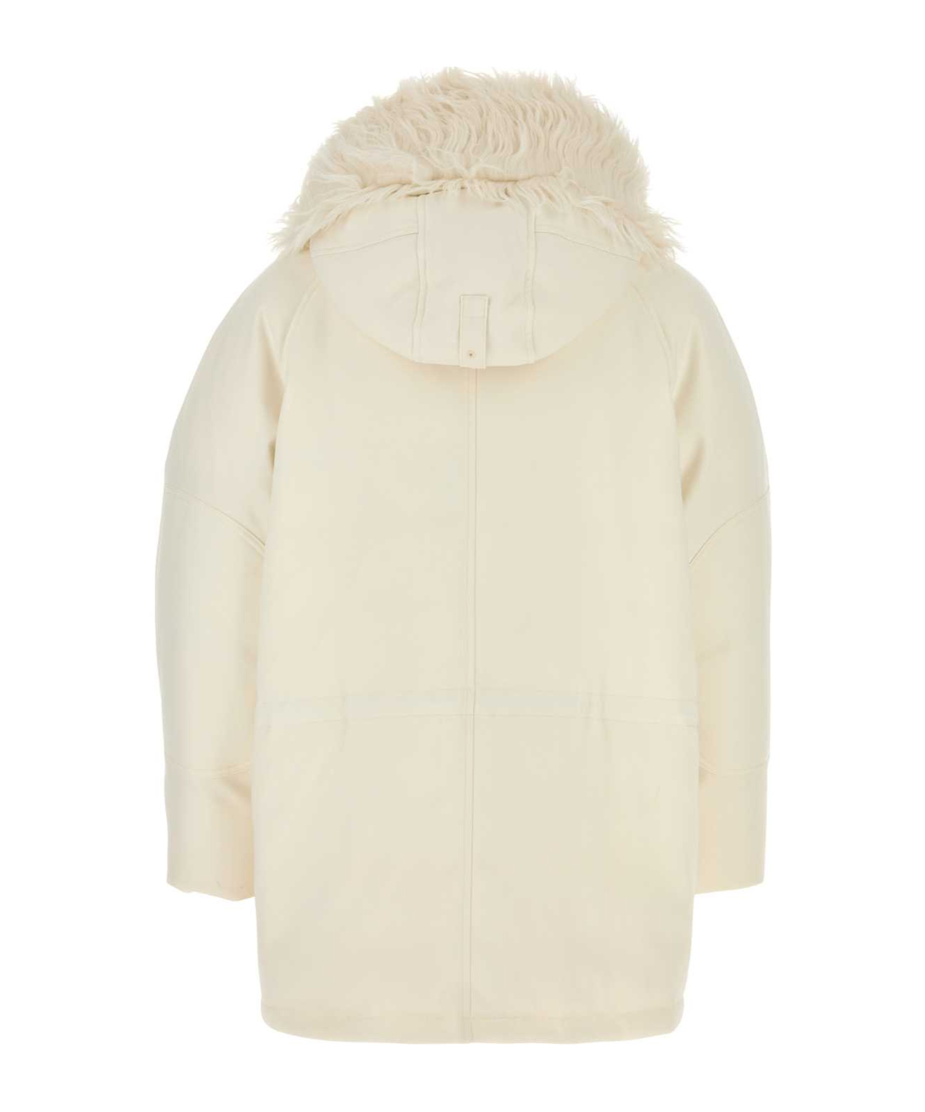 Jil Sander White Oversize Down Jacket In White