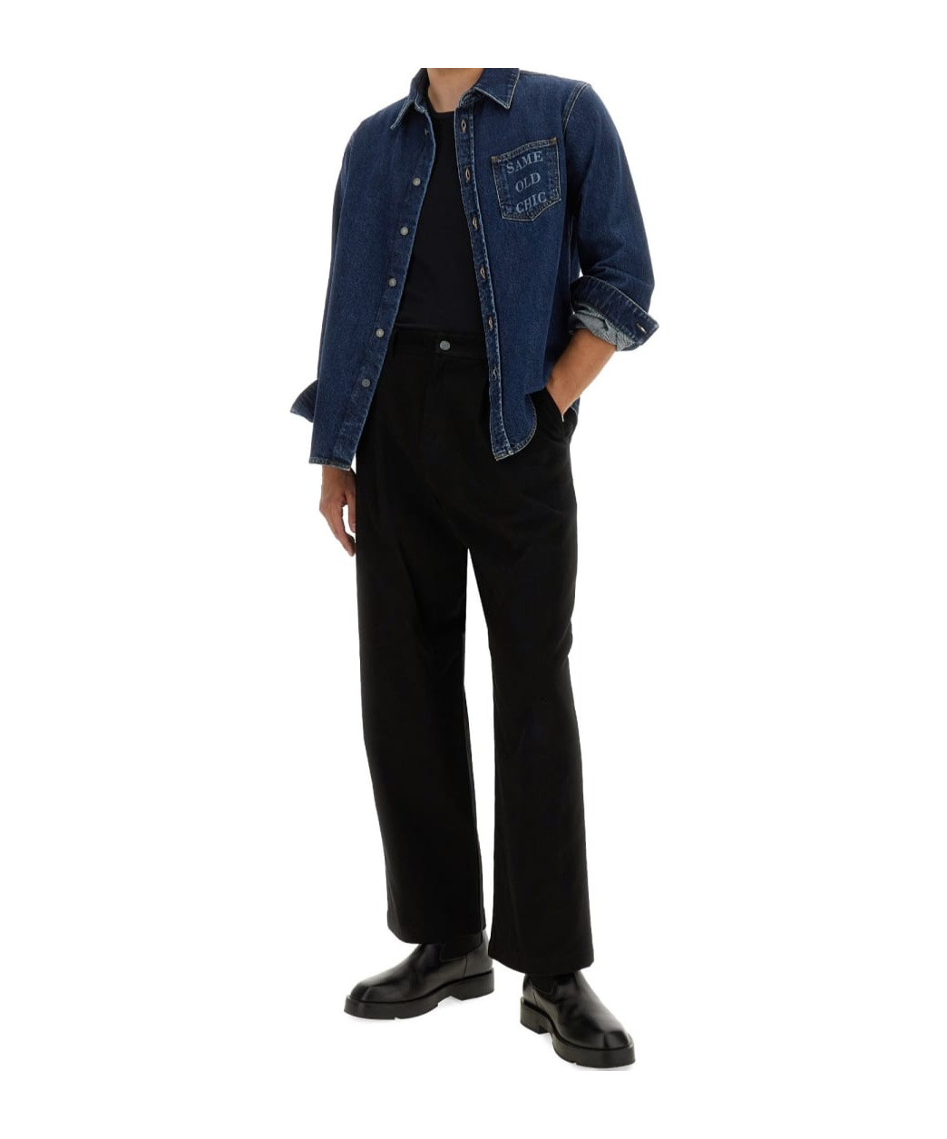 Moschino Long Sleeve Shirt In Blue