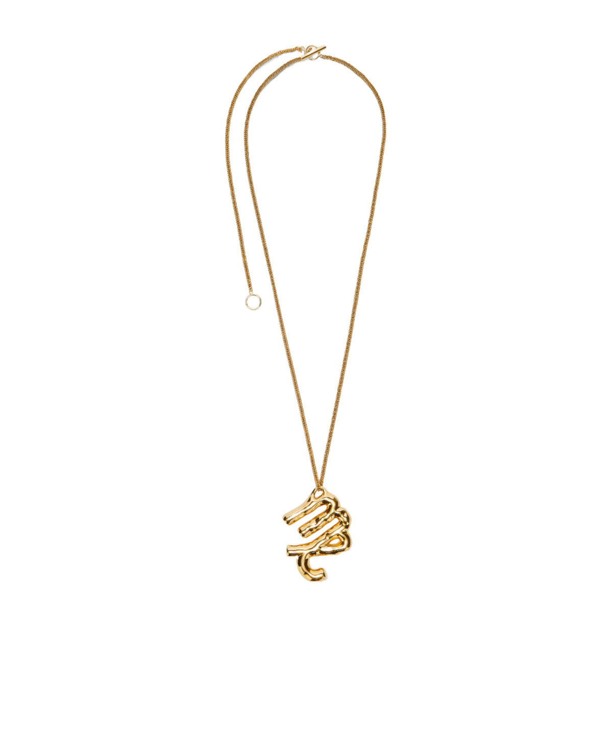 JIL SANDER ZODIAC-SIGN PENDANT NECKLACE 