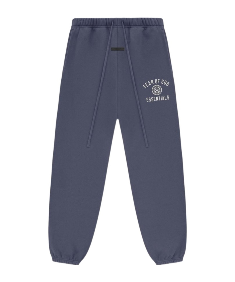 Essentials Elastic Waistband Track Pants In Blue